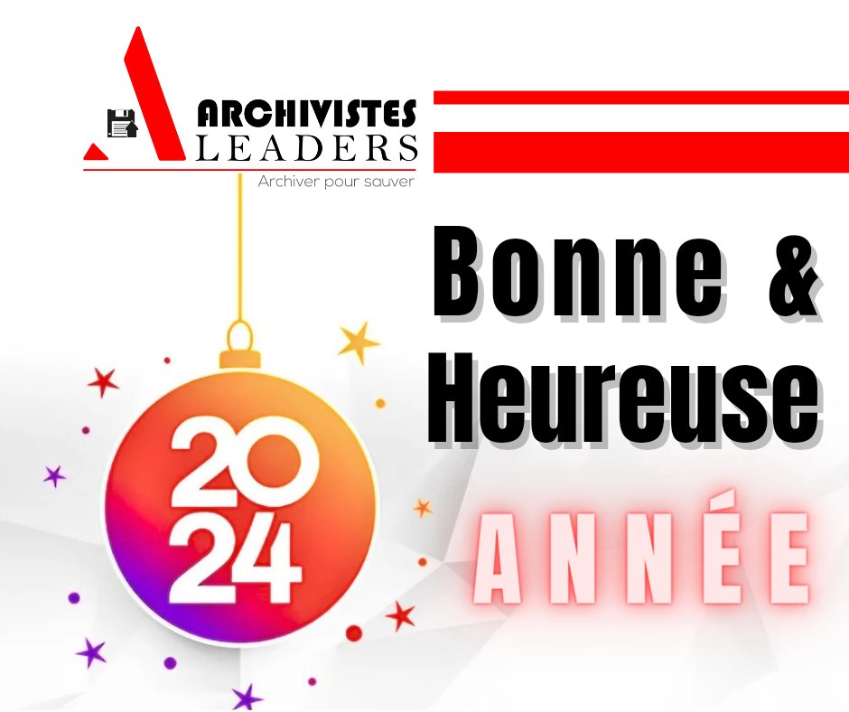 ArchivistesL's tweet photo. BONNE &amp; FRUCTUEUSE ANNÉE 2024 🎉🎊✨ https://t.co/J0Q5JUr2sf