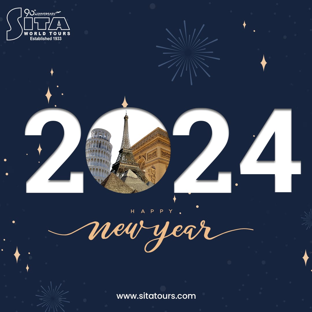 SITATours's tweet photo. Embark on a year of extraordinary adventures with SITA! Cheers to new destinations and unforgettable moments!

#SITA #SITAWorldTours #SITATours #CelebrateTheJourney #HappyNewYear #HappyNewYear2024 https://t.co/WcBcWhmYkV