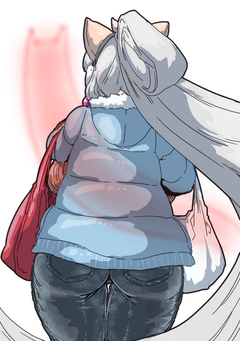 今日の日課はジャケットGパン背面イタコさんです 