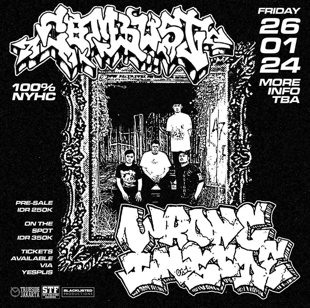 Wrong Inside are breath of fresh air when it comes to old school hardcore. The band just dropped a single "No/Worries" early December 23 with the same energy and style, their new material will be out this year on STF Recs! Catch them live at Combust show!
PRE-SALE TIX ON SALE NOW