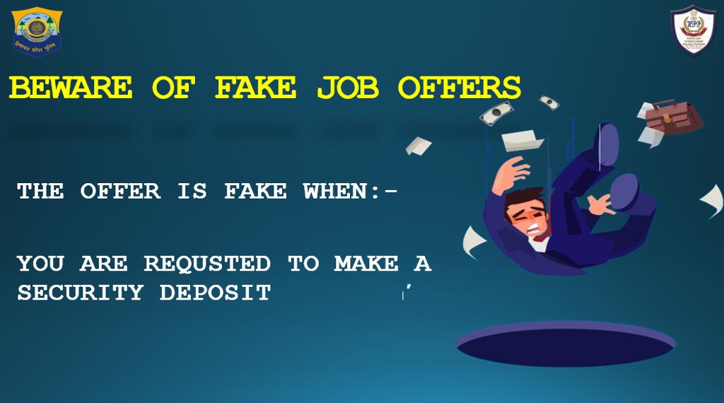 pradhaav's tweet photo. Pradhaav #StateCID #HPPolice #Beware #Fake #Offers 

Beware of Fake Job Offers

Dial 1930 to Report Any Kind of Cyber Fraud https://t.co/RkkLXiijYs