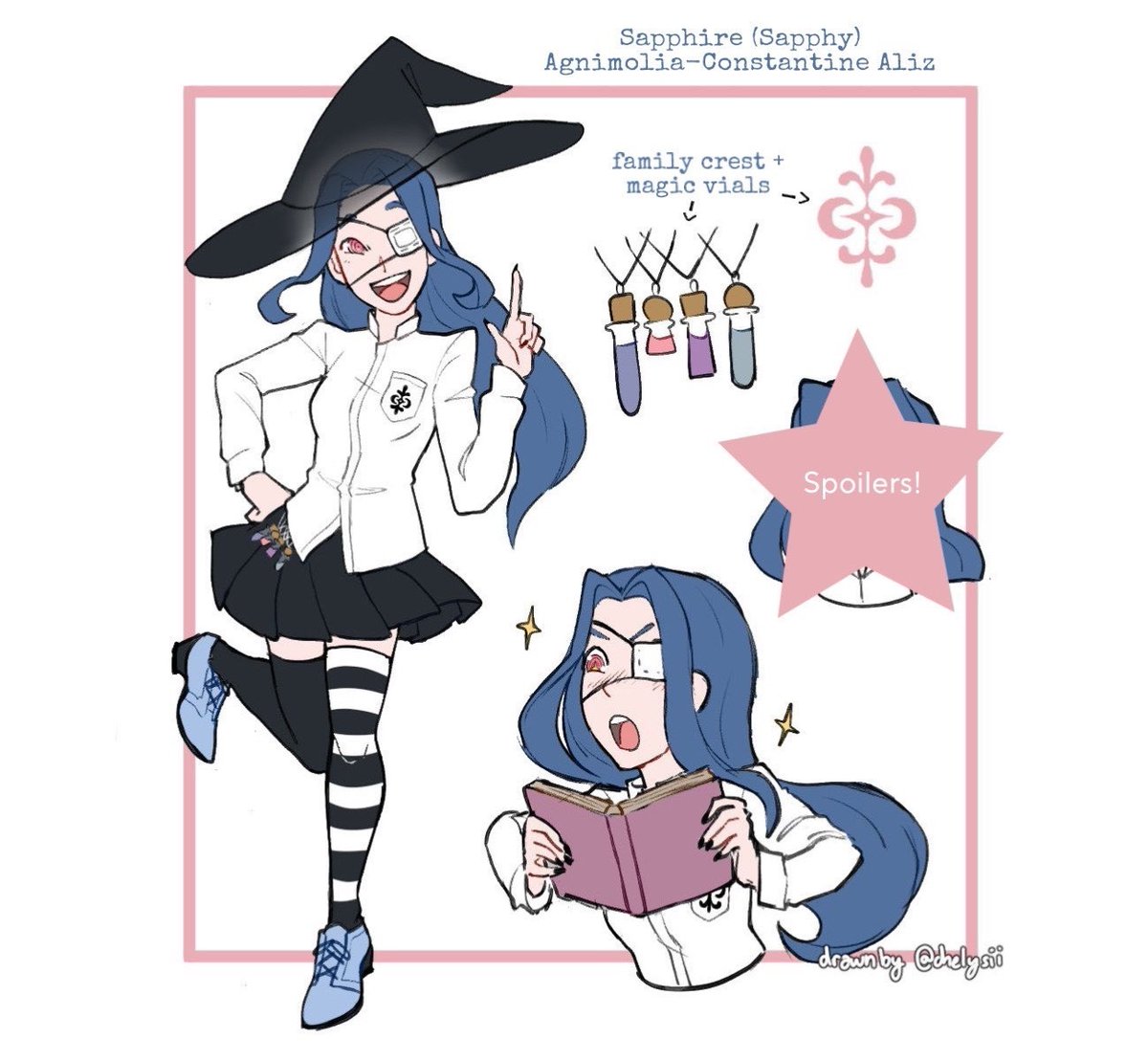 Not_Alibaba_'s tweet photo. Commission for @cxenti 

And my reference too :> 

I forgot when I drew this, but look at how pretty :D https://t.co/5jEPojz6uI