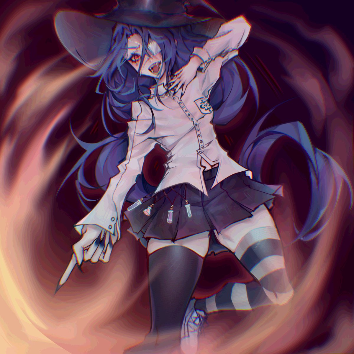 Not_Alibaba_'s tweet photo. Commission for @cxenti 

And my reference too :> 

I forgot when I drew this, but look at how pretty :D https://t.co/5jEPojz6uI