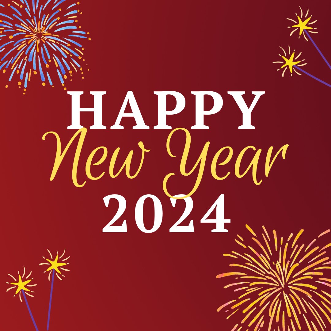 Wishing the global research community a Happy New Year 2024! #AcademicTwitter