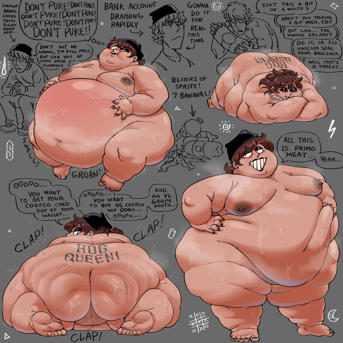 PunishedAbso's tweet photo. more art of @SuperSpoe's funny character for a secret santa. https://t.co/4bxdNjJSGD