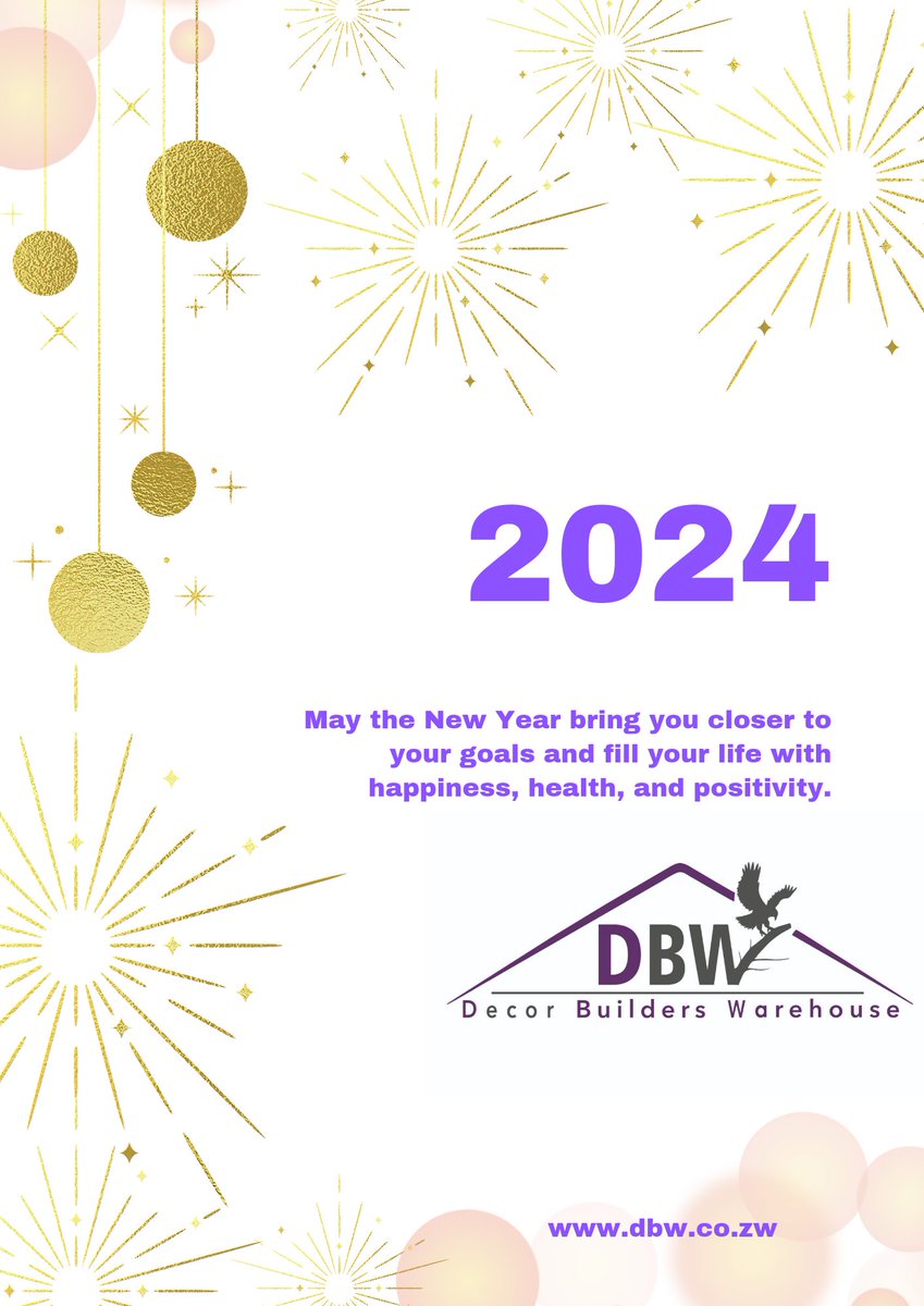 Happy New Year! 🎉✨"

#decorbuilderswarehouse
#42coronationavenue
#dbw
#newyear
#newposibilites
#2024Goals
