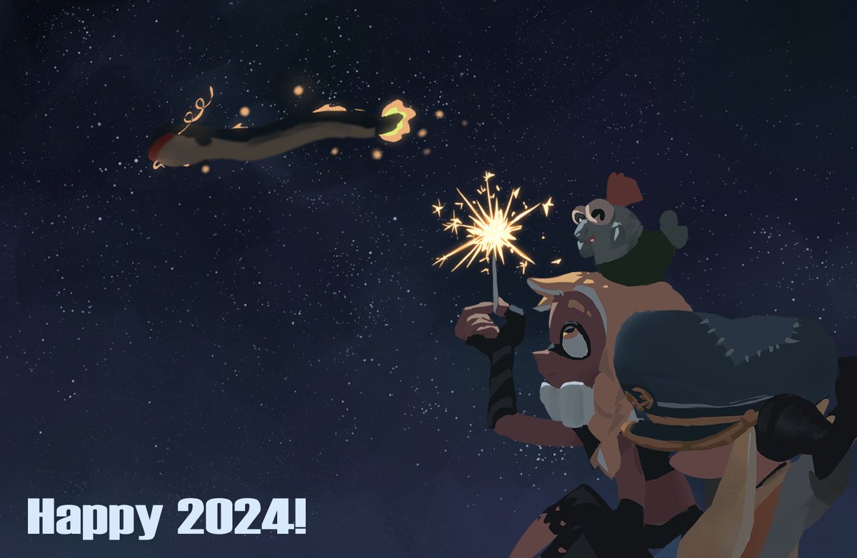 And the world keeps turning
[Happy New Years!] #Splatoon