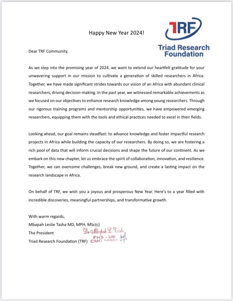 Triad Research Foundation (TRF) tweet media