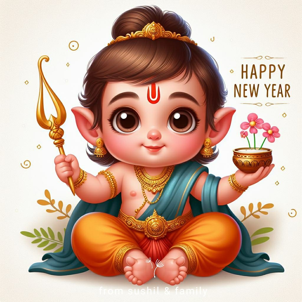 CitizenSushil's tweet photo. Wishing everyone a very Happy New Year ahead 🎉

#HappyNewYear #DallE3Art #JaiShreeRam https://t.co/sQUK73NtVE