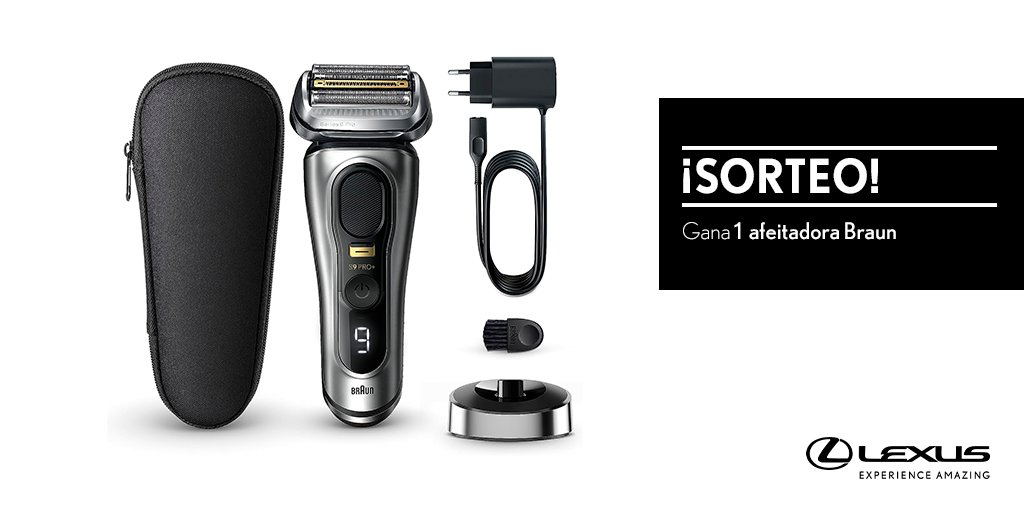 SORTEO| Haz RT y consigue una afeitadora Braun de #LexusUtility Bases Legales: brnw.ch/21wFINU #EstiloLexus