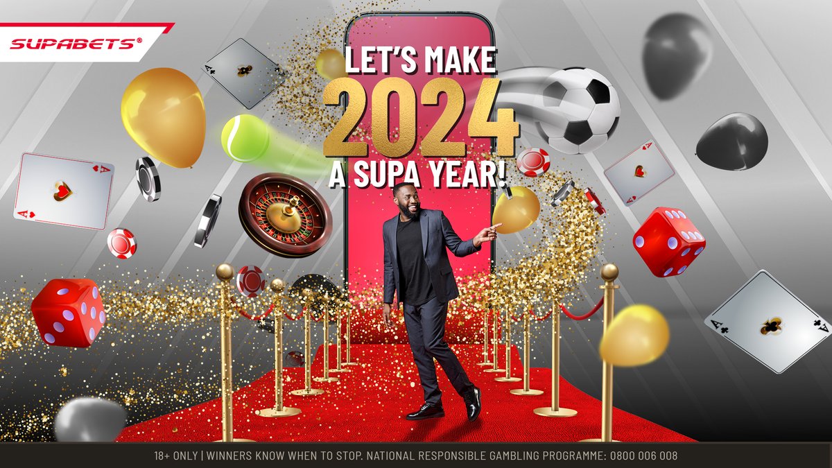 Supabets_mzansi's tweet photo. A happy new year to our #Supacrew and #Supastars! 🎉🥳We wish you joyful and endless adventures for 2024! 🌟✨Let's make it the best one yet! ⭐🔥
#HappyNewYear #NewYear #2024 #Festive #NewBeginnings #Supabets #Cheers #SupaYear #NewYears https://t.co/NzOUtwoEUE