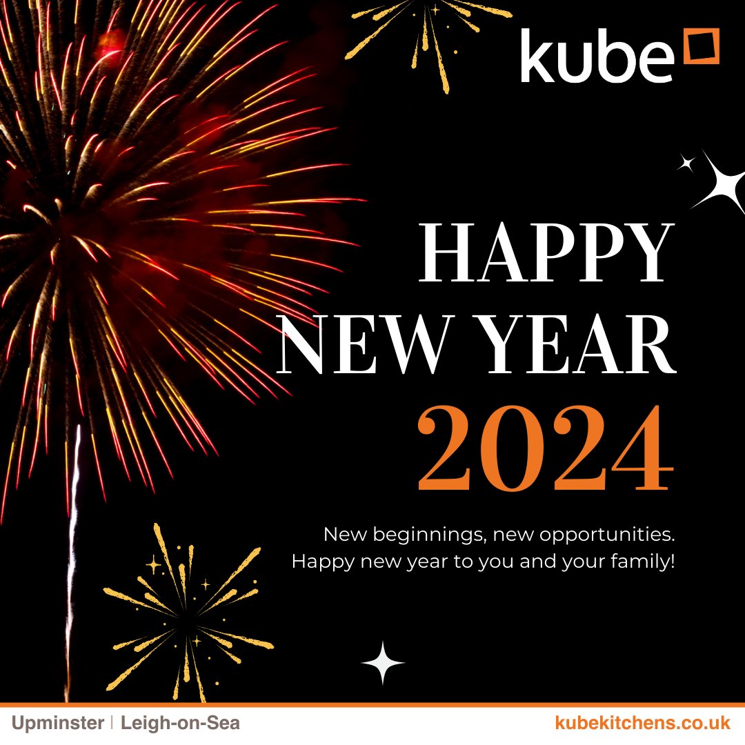 Happy New Year from Kube Kitchens! Thank you for making 2023 a year filled with unforgettable collaborations and kitchen transformations. May 2024 bring you more moments of inspiration, innovation and creating beautiful spaces that make your heart sing > kubekitchens.co.uk