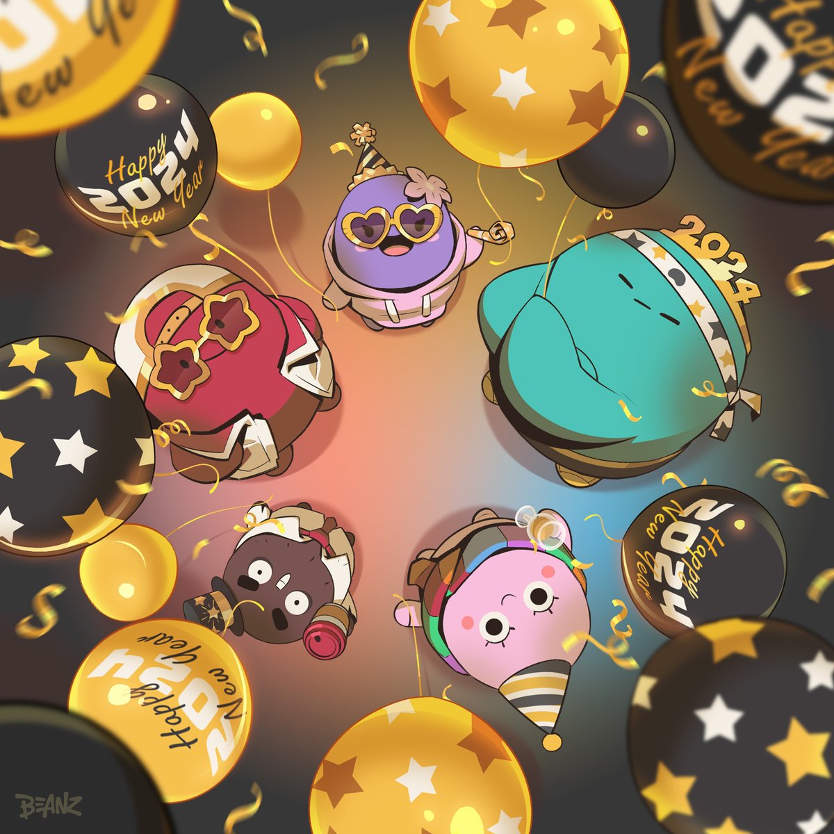 BEANZOfficial's tweet image. Happy New Year from the BEANZ! 🥳