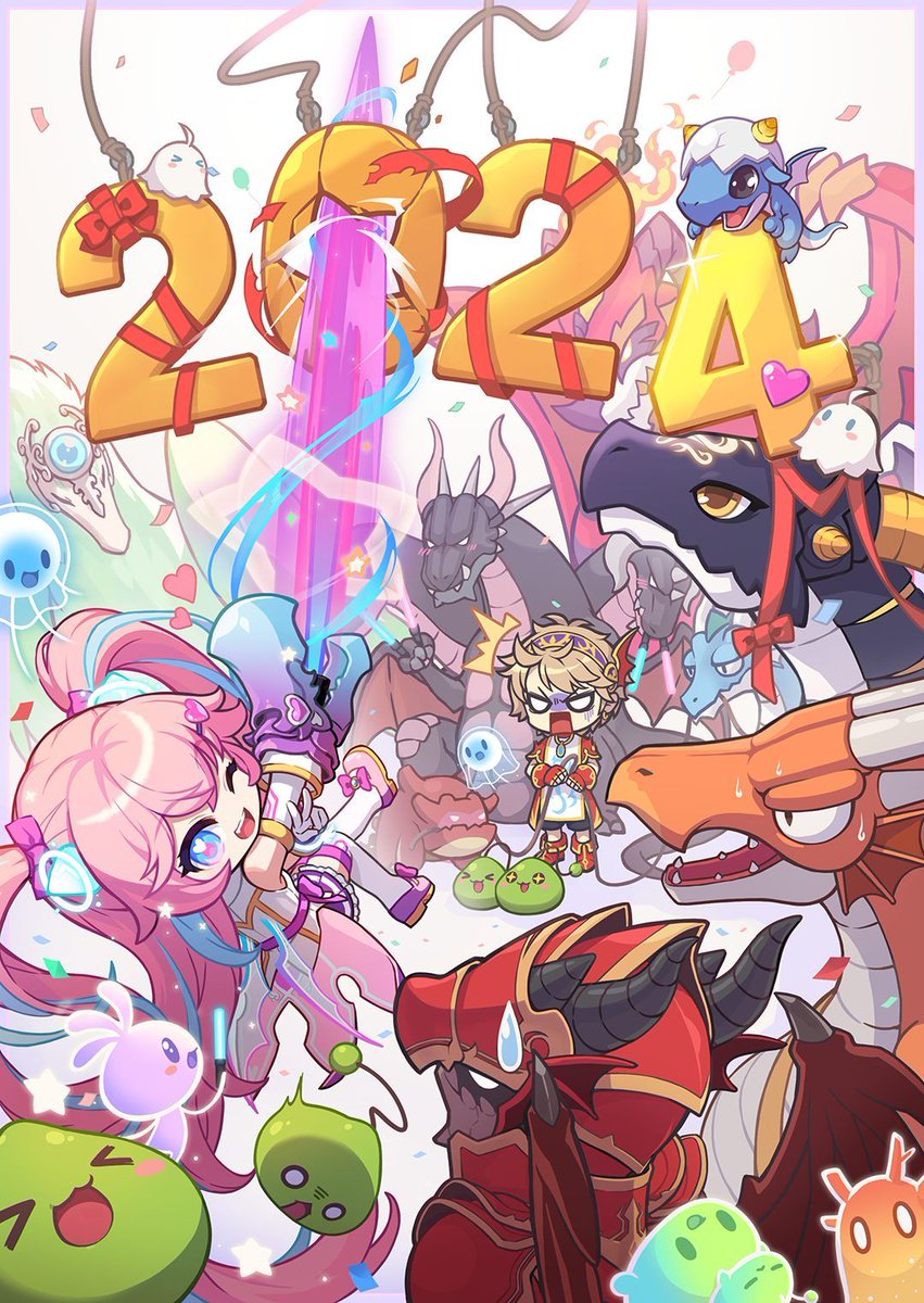 MapleStory's tweet photo. Happy New Year, Maplers! Here's to an awesome 2024! 🎇 https://t.co/cL0CZJMdoe