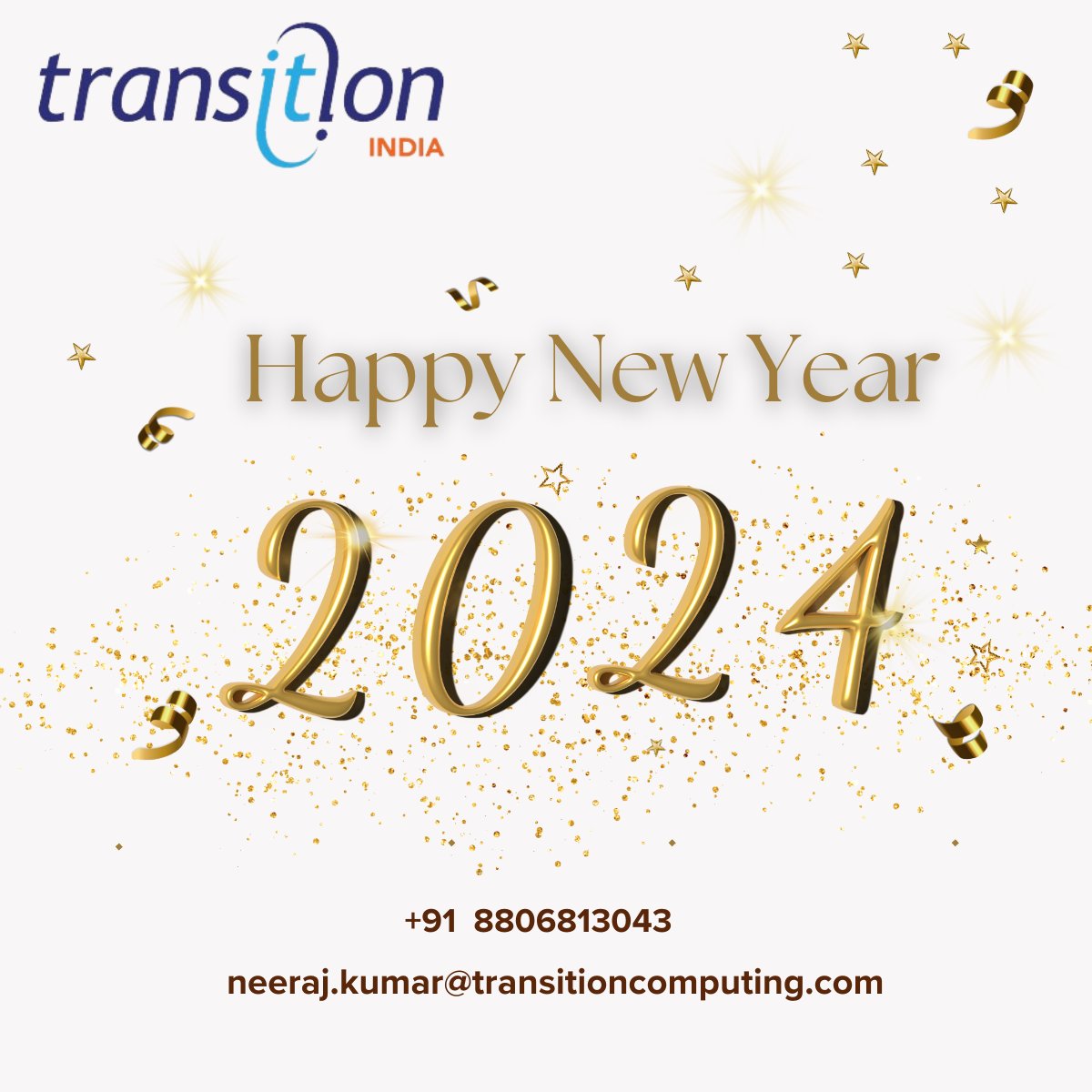 IndiaTransition's tweet photo. Wishing you a year ahead filled with love, laughter, and the fulfillment of all your heart's desires. 🙌 Cheers to 2024 as a new year! 🎉 🤩 Happy New Year!   #happynewyear #celebration https://t.co/itxqmzLv8q