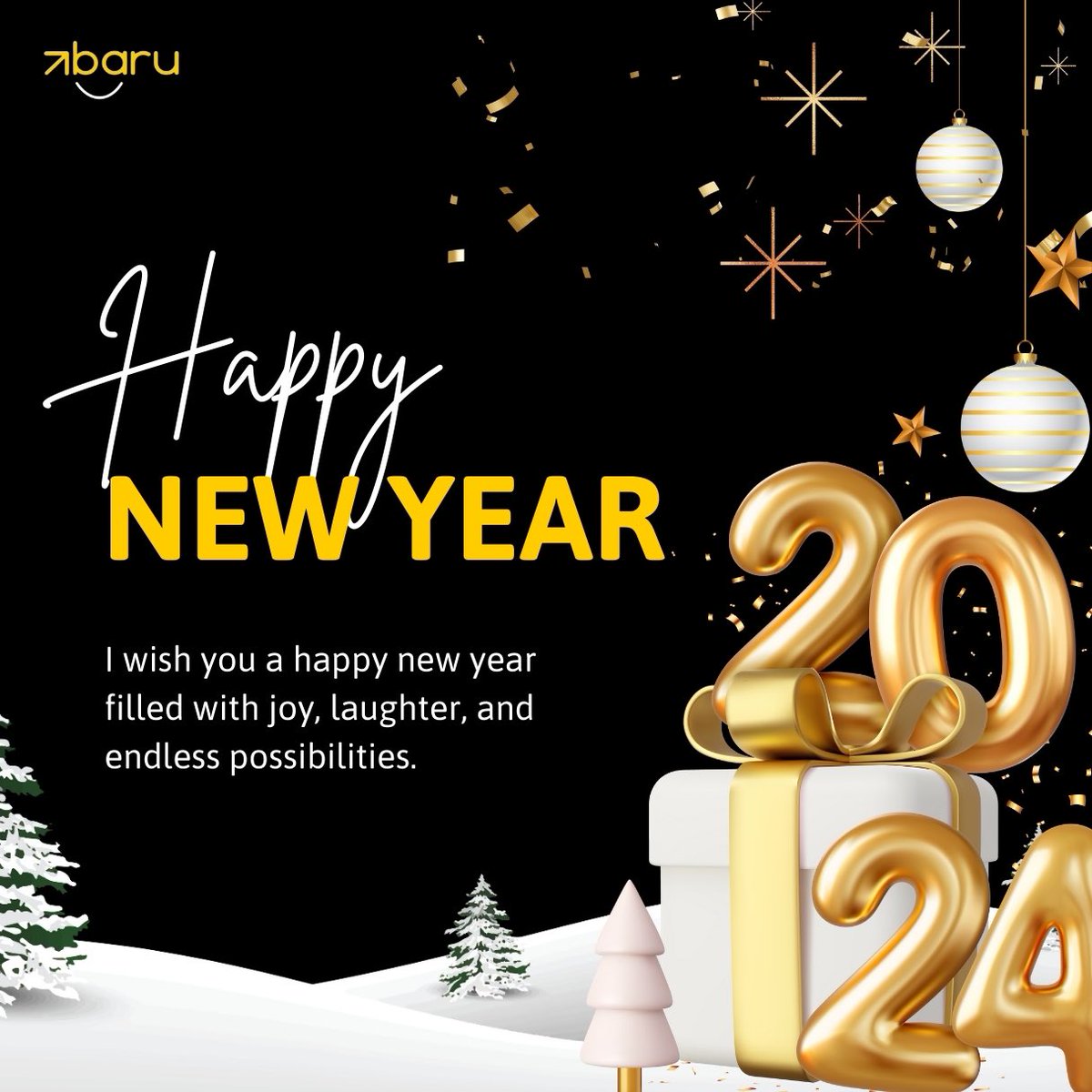 abaru_io's tweet photo. As the confetti settles and the echoes of "Happy New Year!" fade, let's embrace the blank canvas of a fresh year. ✨

May it be painted with sunrises that ignite our souls, laughter that spills like champagne bubbles, https://t.co/FnAZOoyUPn