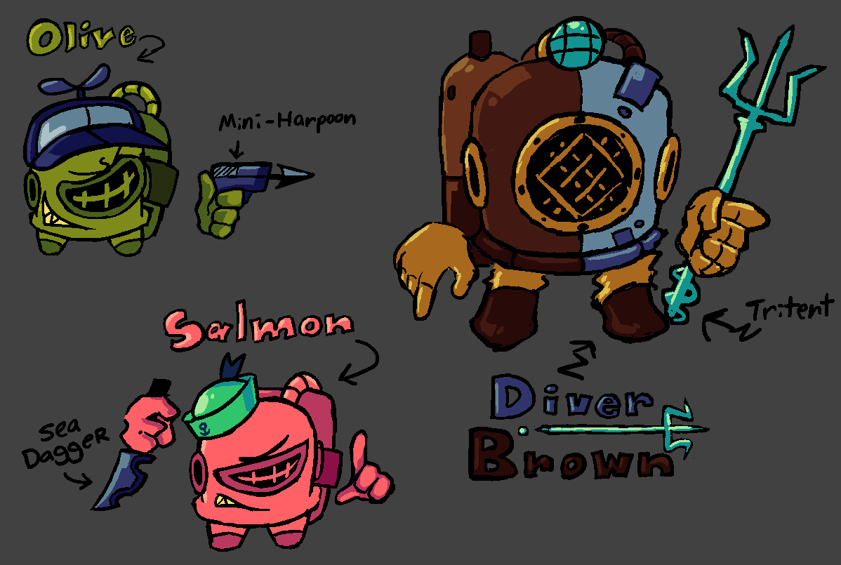 FNFESides's tweet photo. Happy new year everyone! As a departure for the infamous year 2023, here are more fleshed out designs of the E Sides imposters! Enjoy!!! https://t.co/ySMGz883a5