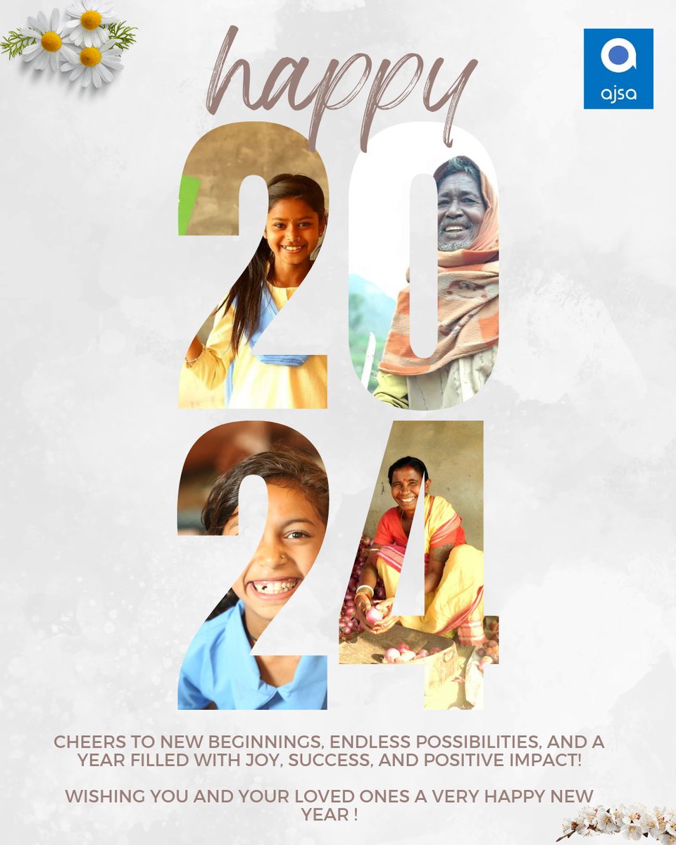 As we bid farewell to the old and embrace the new, AJSA India extends heartfelt wishes for a year ahead filled with compassion, resilience, and impactful initiatives. Together, let's continue our journey towards positive change, fostering a brighter future for all.

#happynewyear