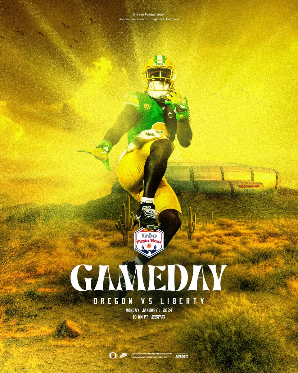 Ready to ring in 2024. It’s GAMEDAY at the @Fiesta_Bowl! #GoDucks