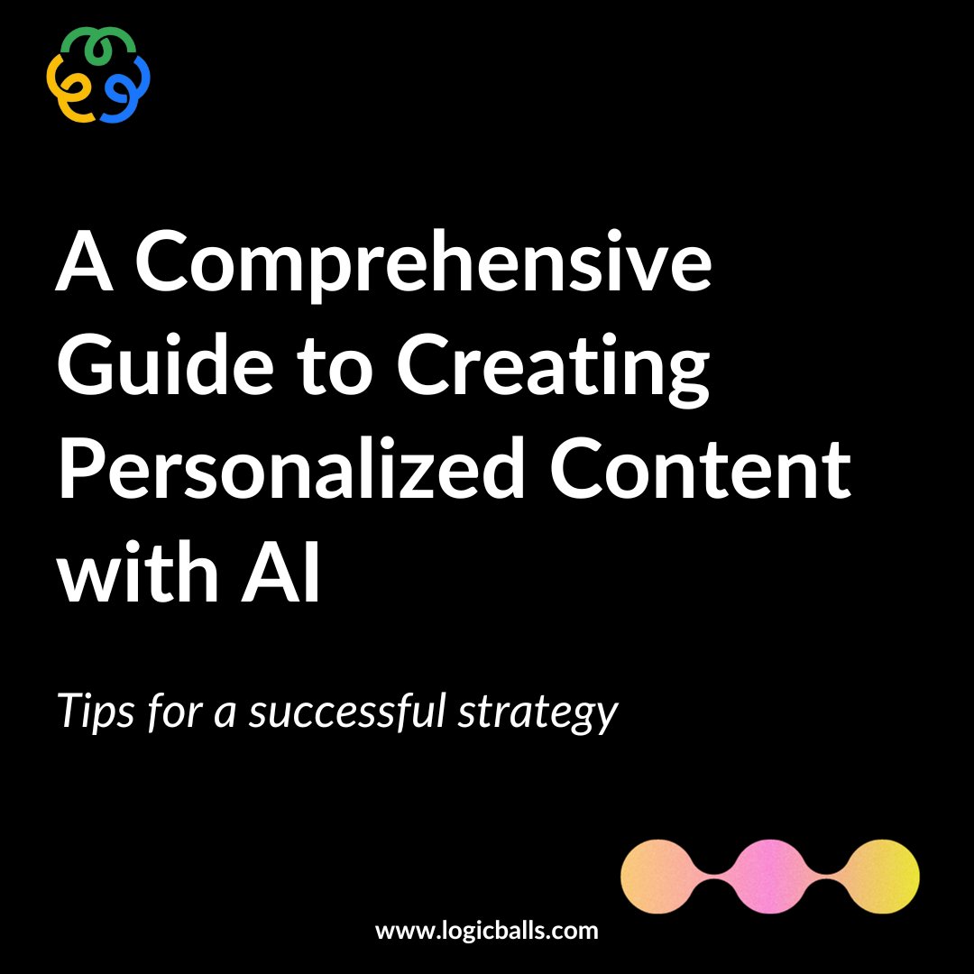 Unlock the power of personalized content with AI! 🚀

Dive into our  guide on creating personalized content using AI technology. 

Learn valuable insights and strategies to elevate your content game.  

Explore now: logicballs.com/blog/a-compreh…

#contentmarketing #personalizedcontent