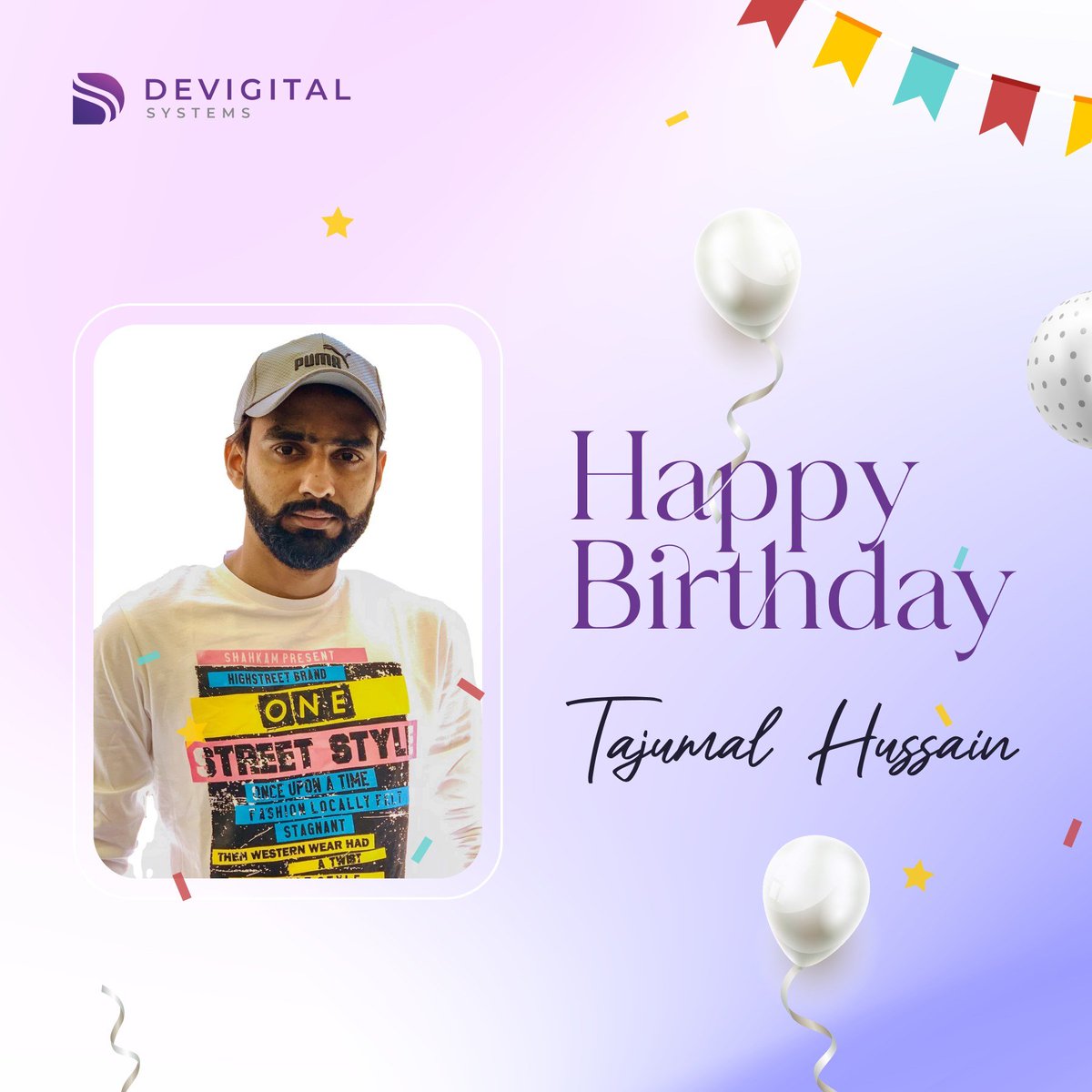devigitalsystem's tweet photo. Wishing Happy Birthday to Tajumal Hussain 🎂

May you have many more! https://t.co/E0bbHxdNV2