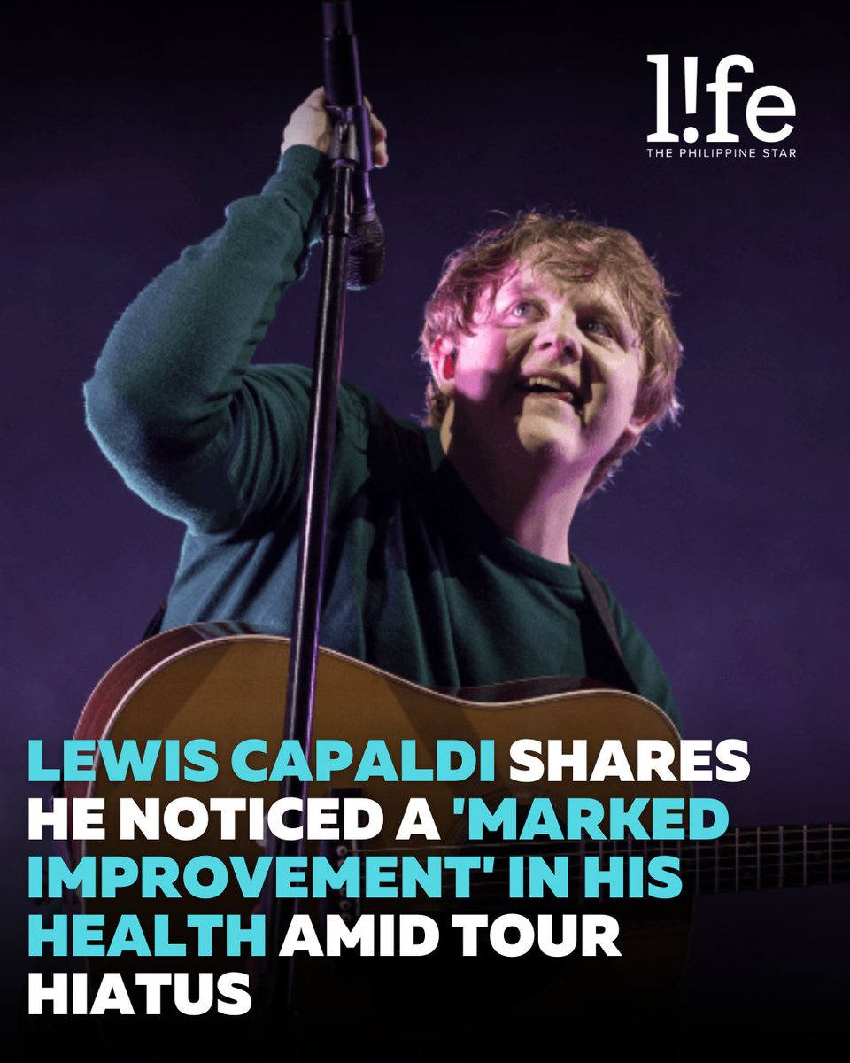 Lewis Capaldi shared good news about his physical and mental health amid his ongoing hiatus to deal with the impact of his Tourette’s diagnosis and anxiety issues. READ: bitly.ws/38j37