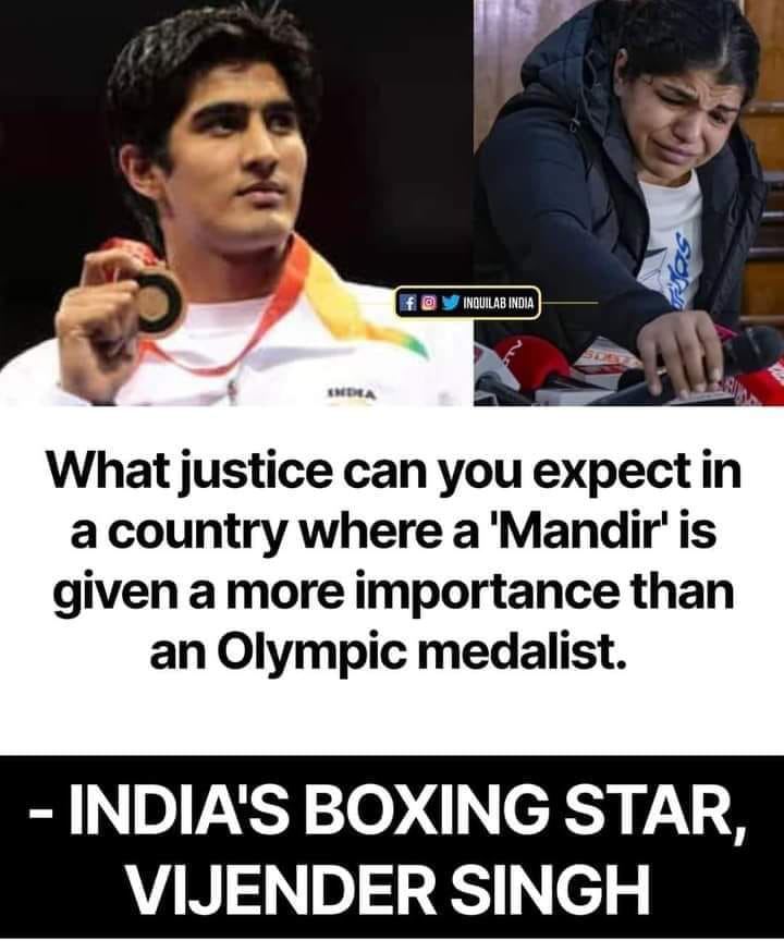 What common sense cn u expect fm a PoliticallySoldOut sports person who thinks 35+yr old OlympicMedalist is more important than Temple which has 10000yrs old religious & cultural legacy and 500yrs old struggle-fested history with lakhs of ppl being butchered by evaders, Cong & SP