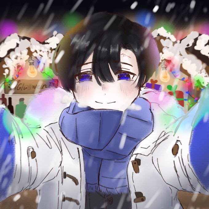 「黒髪 クリスマス」のTwitter画像/イラスト(新着)