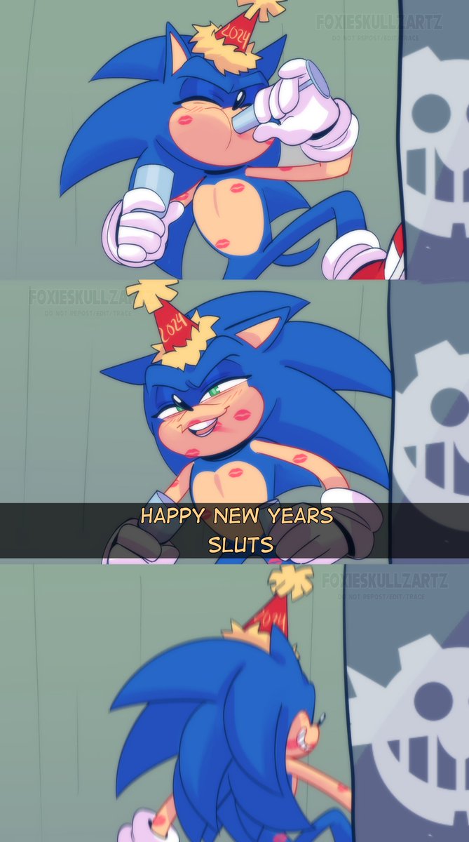 FoxieSkullzArtz's tweet photo. Happy New Years Everyone! #SonicTheHedgehog https://t.co/baoXmYR8FC