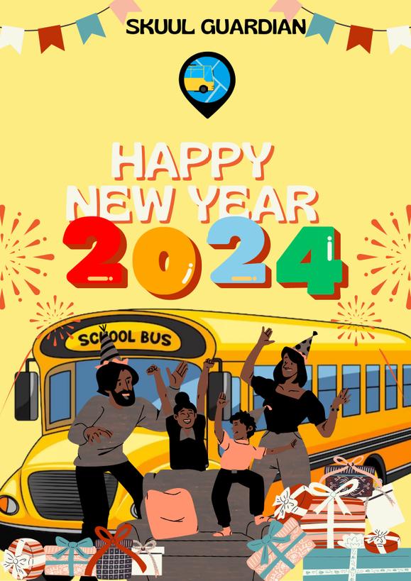 🎊 Happy New Year from everyone at Skuul! 
Let's make 2024 a year of impact, innovation, and achieving great heights. Together, we'll continue transforming the school commute experience for parents and kids! ✨ #SkuulGuardian
#Schooltransport
#HappyNewYear