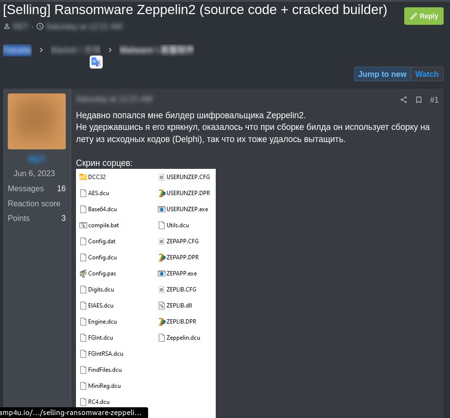 Zeppelin2 Fidye Yazılımı Oluşturucu Aracı