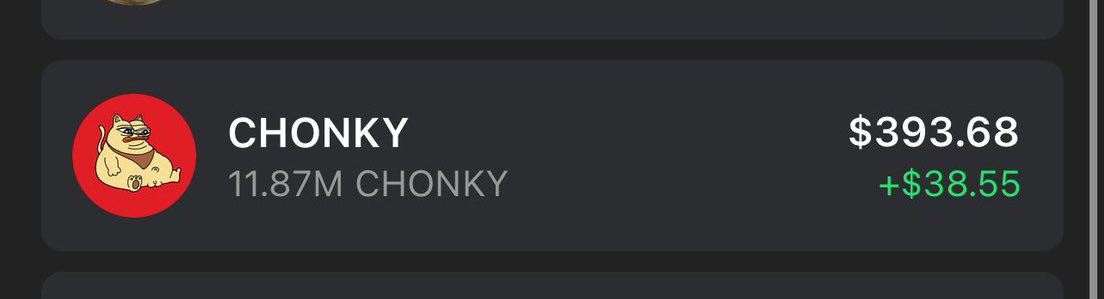 CryptoMafia420's tweet image. Giving away 11M $CHONKY 🎁

Drop your $SOL addy, RT &amp;amp; follow 🔔

~ 24 hrs ⏰