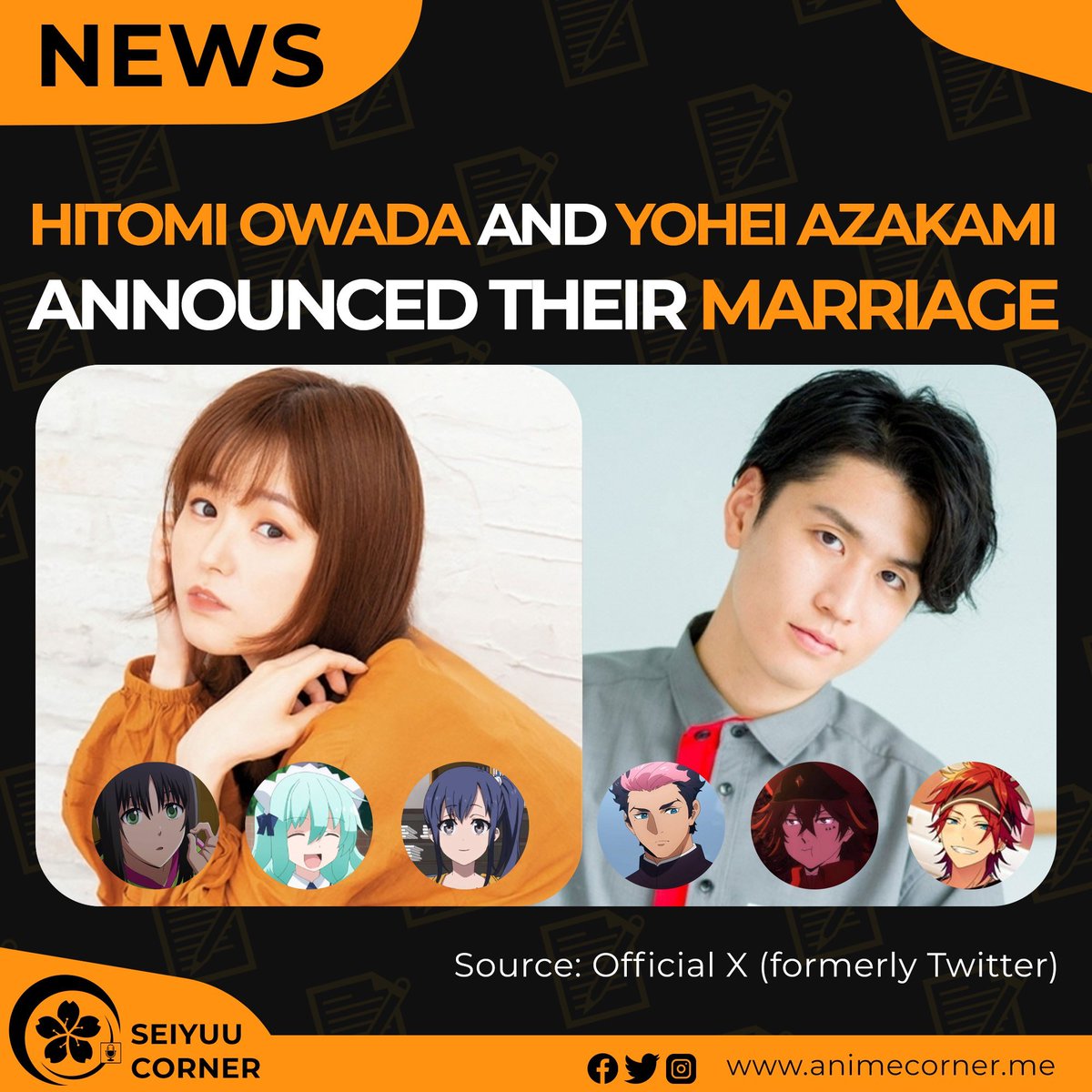 Congratulations to Hitomi Owada and Yohei Azakami! 🥳