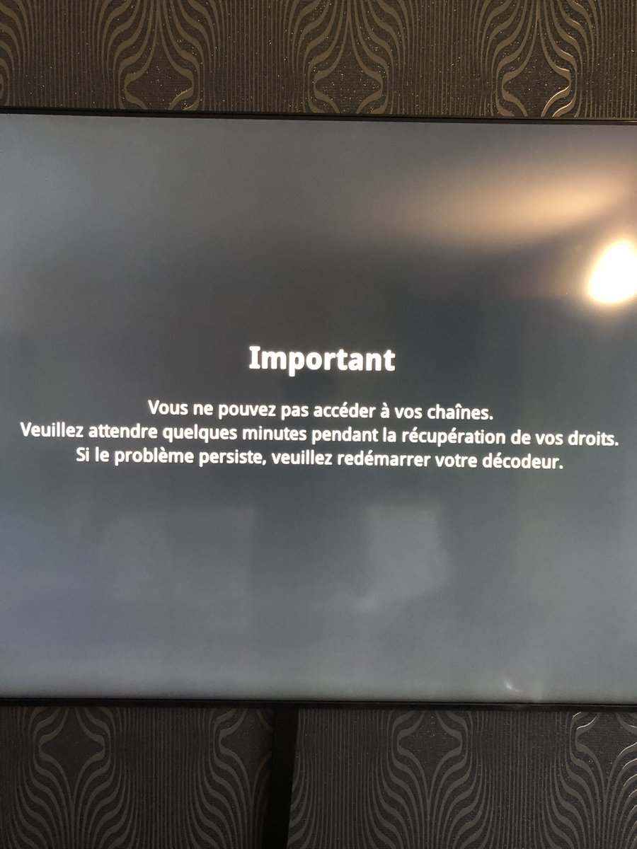 Celine_LR17's tweet photo. @InfoAbonneCanal 
Bonjour canal
Petite surprise 2024, pas de connexion ce matin. Suis je la seule ? Et j’ai redémarré déjà plusieurs fois https://t.co/Qkzq5hpFut