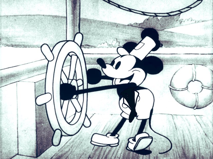 Bad news for those of you excited about Steamboat Willie coming into the public domain; I've eaten him.