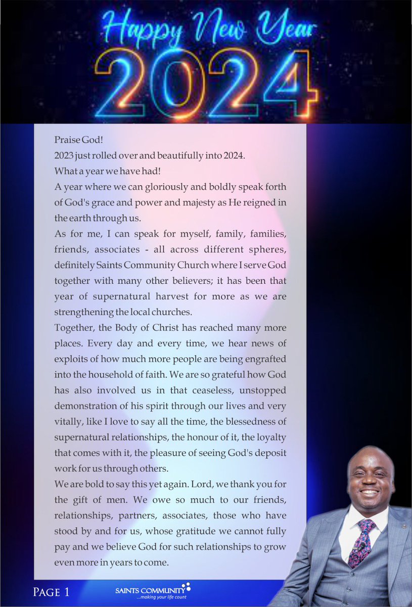 onayinka_segun's tweet photo. To all My friends and colleagues 

This is for you 

Happy New year 

Jesus is glorified https://t.co/gJuXj2YP1I