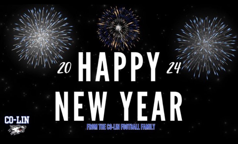 Happy new years from the family 💙🖤<a href="/coachgordon1/">Matt Gordon</a> <a href="/CoLinFootball/">Co-Lin Football</a>