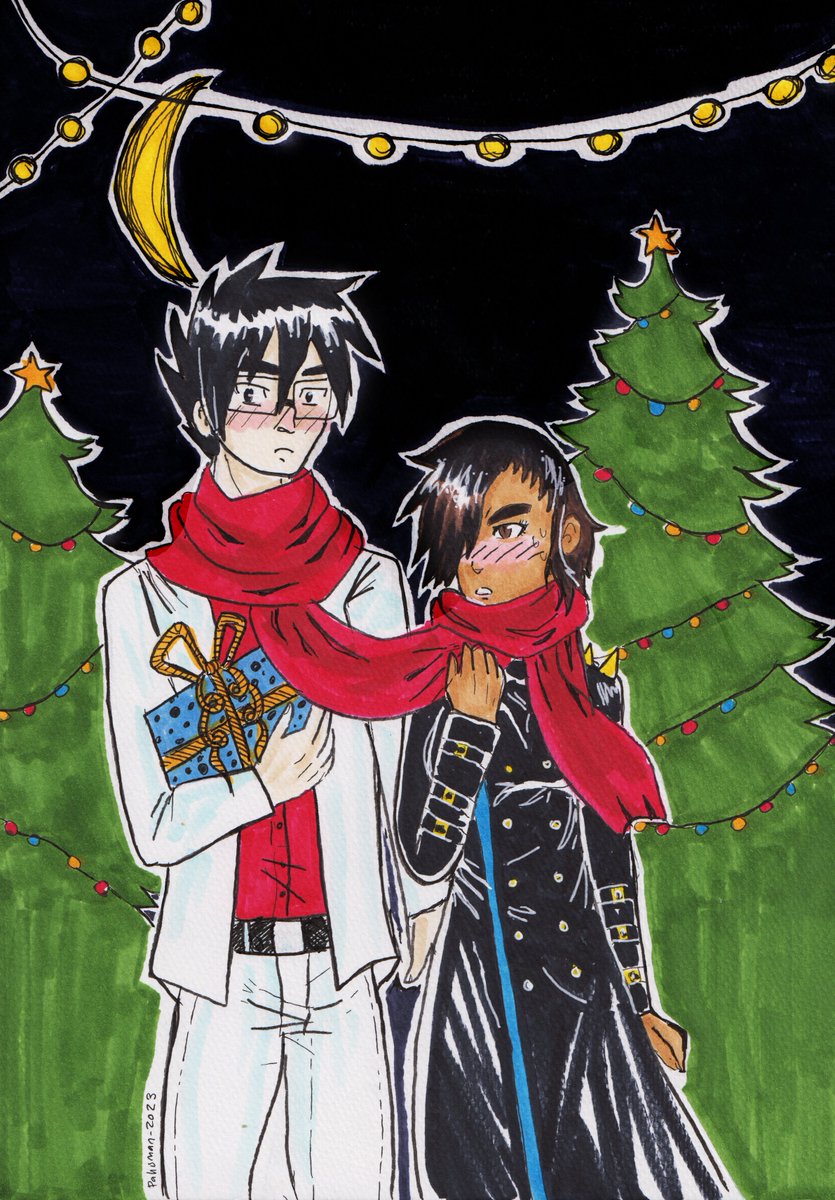Pahisman's tweet photo. Christmas art for @Dynakata https://t.co/GVHxgnKKNK