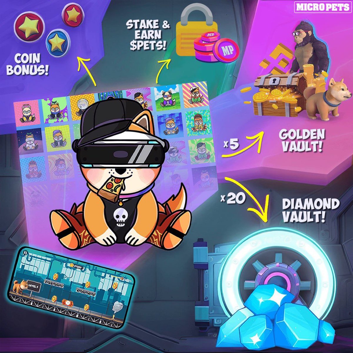 miffyslove's tweet photo. Fine the gift of utility to someone for 2025 🎁 The 2D PETS MINTING is still live and minting utility like crazy. Why not grab amazing collectable nfts and find out more about the  @MicroPets_io  community! 🐥🐥 #MicroPets $Pets https://t.co/qdntptig8I