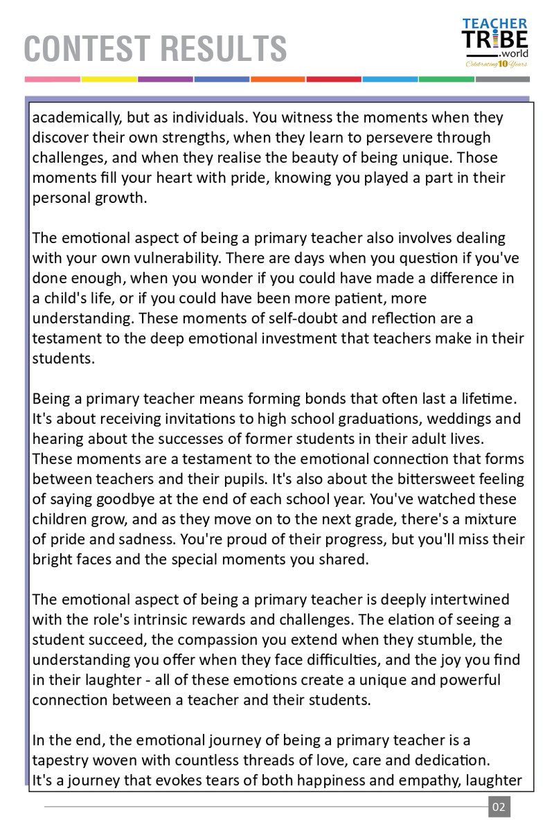 Knowthetribe's tweet photo. What makes you proud to be a teacher?
The winners of TeacherTribe's 'I Am Proud To Be A Teacher' Contest have expressed their thoughts! Read on to know more!
#proudtobeateacher #teachers #education #knowledgetribe https://t.co/6EvhwtVdsR