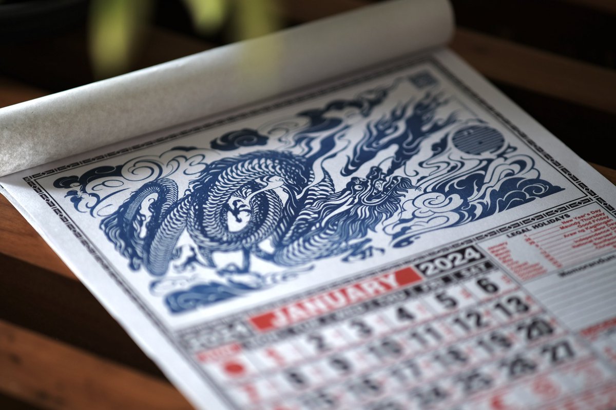 Bagong taon na, may #kalendaryo ka na ba? Meron sa CommonRoom Rockwell. Happy #2024! #newyear #dragon