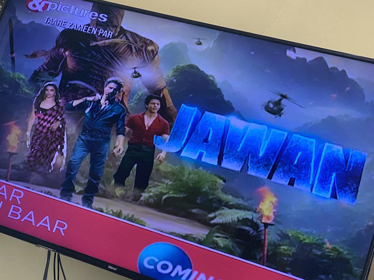 Wow jawan is gonna give soon in zee cinema hindi channel 

#ShahRukhKhan #Jawan #SRK #Jawanmovie