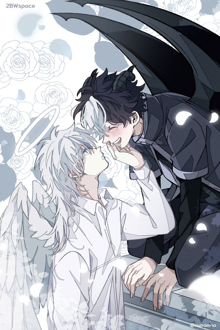 「#2BWSpace  เอารูปคู่นี้มาแปะรับปีใหม่ด้ว」|นูนามนาlll (ปั่นงานตอบช้า🔥)のイラスト