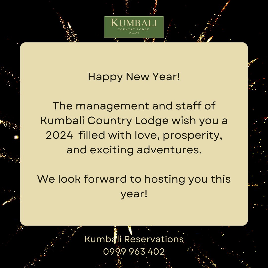 Happy new year to our valued guests and clients. We look forward to hosting you in 2024 🥂