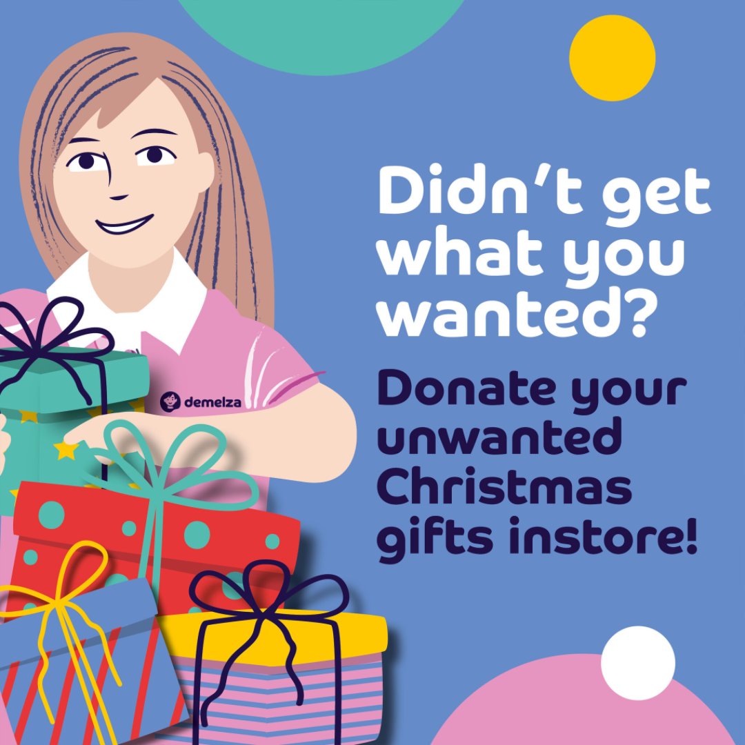 DemelzaCharity's tweet photo. #DidYouKnow around £42 million worth of unwanted Christmas gifts are sent to landfill each year?* 🎁

You can make your unwanted Christmas gifts go even further this year by donating them to your local Demelza Charity Shop! ✨

Find out more: https://t.co/ROntSPb9Qv 📣

*GWP 2023 https://t.co/Fe7u2MLxtl