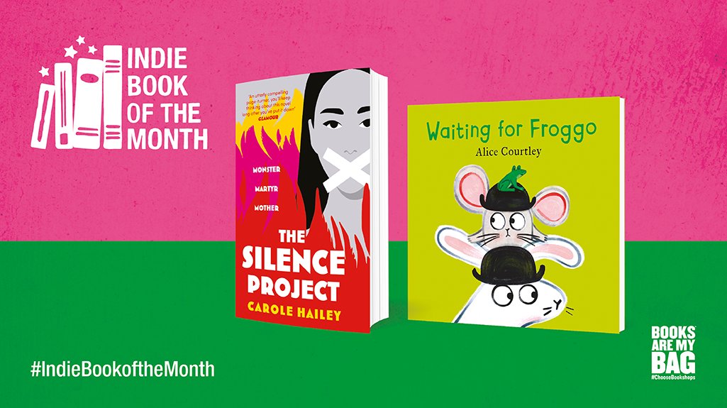 We're delighted to reveal our Indie Books of the Month for January. 🌟 The Silence Project by @CaroleAHailey (@CorvusBooks) 🌟 Waiting for Froggo by @alice_courtley (@HachetteKids) #IndieBookoftheMonth