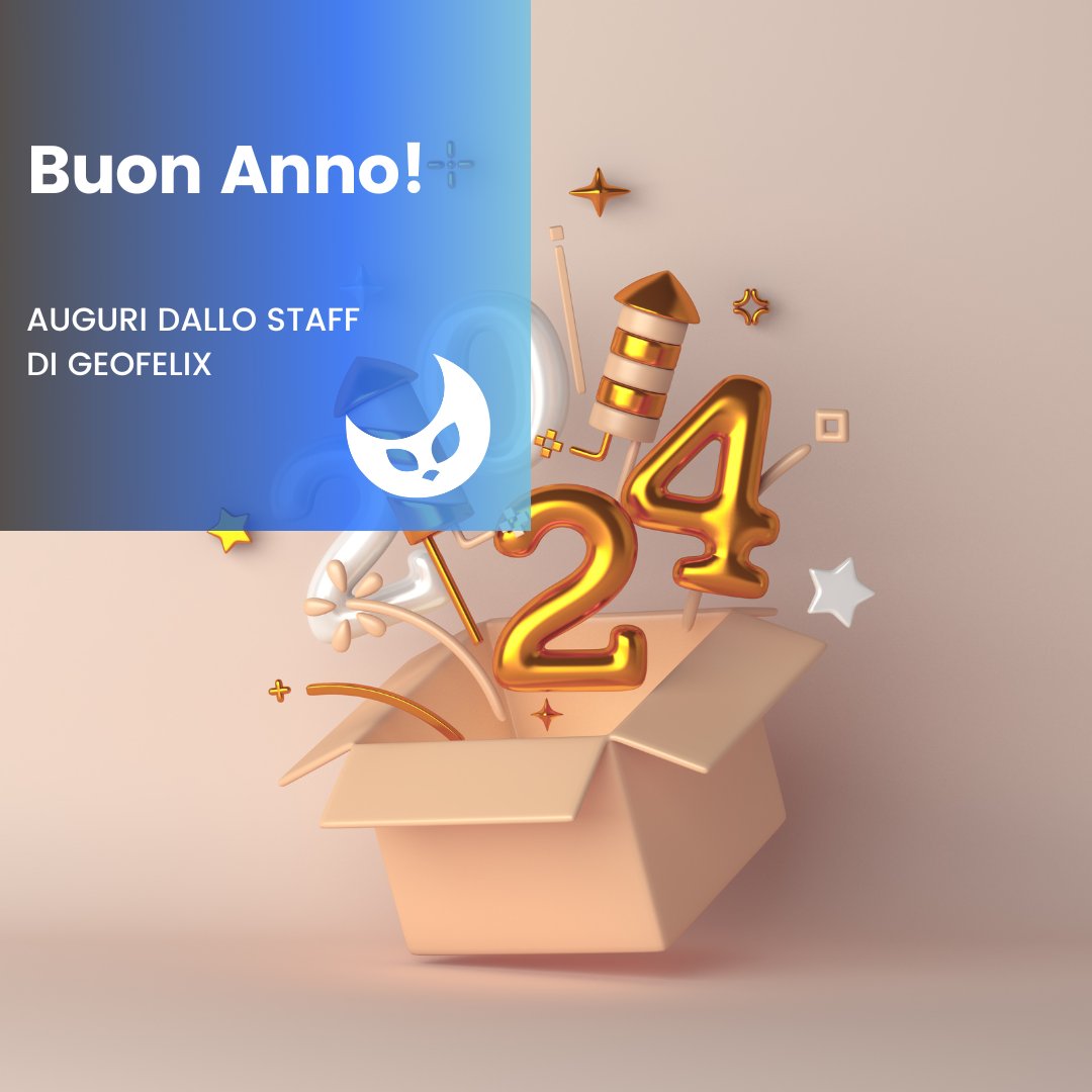 Geofelix_Italy's tweet photo. Buon Anno! 

🎇Buon 2024 dal Team Geofelix! Che possa essere un anno meraviglioso per tutti! https://t.co/lGmOPq4Yag