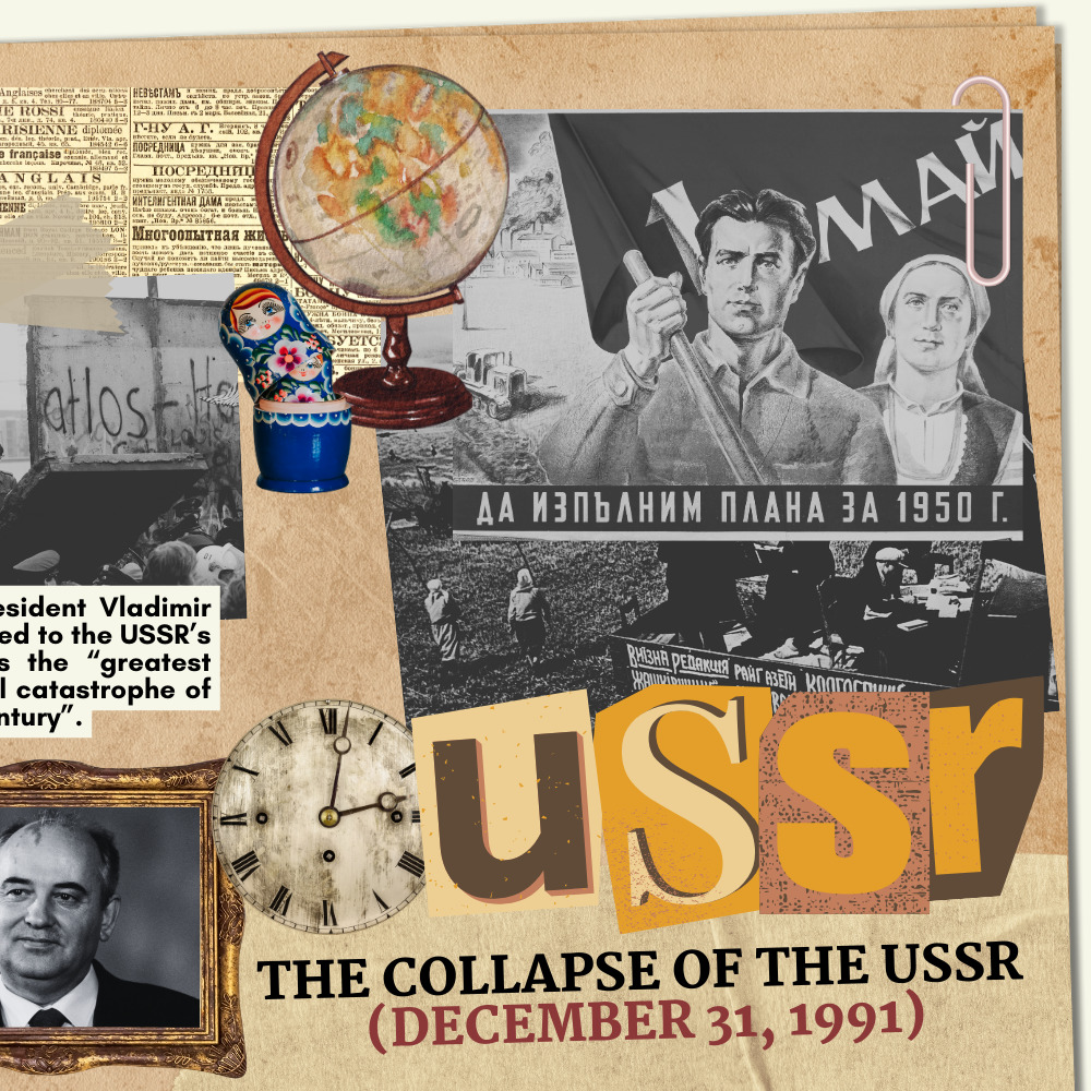 AngKasCoreGroup's tweet photo. [#YBDH - Collapse of the USSR]

On December 26, 1991, the Soviet Union, one of the global superpowers during the Cold War, dissolved into 15 independent countries. Its last leader, Mikhail Gorbachev, resigned the previous day.

See full post on: https://t.co/U3KhNVWDBM https://t.co/VZbWg6XdoQ
