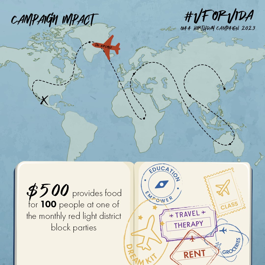OneInAnARMY's tweet photo. Day 6 is done and this is the last layover before we the #VforVida campaign wraps up tomorrow.

With $9,227 in donations, ARMY has raised enough to feed 1,800 people over multiple @elpozodevida monthly block parties 🔥🔥 https://t.co/sAjgrPkitu