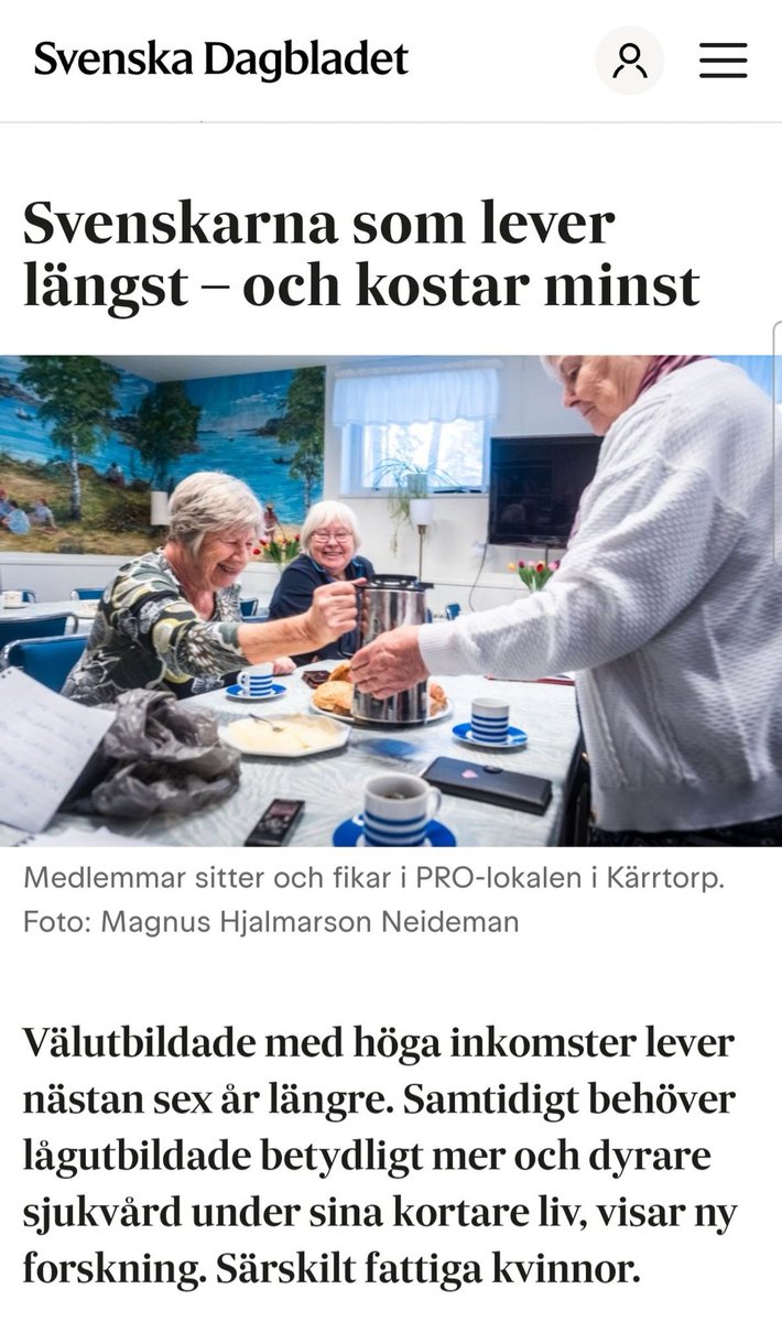 aliesbati's tweet photo. SvD:s rubriksättare hittar kul vinkel på fakta om att klassamhället dödar massa folk i förtid. God fortsättning! https://t.co/JgZ4INKfPS